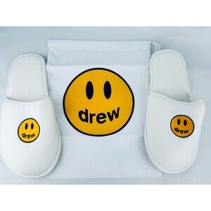 *NEW*‎ Drew House Mascot Slippers “White” - Size L/XL Justin Bieber Read